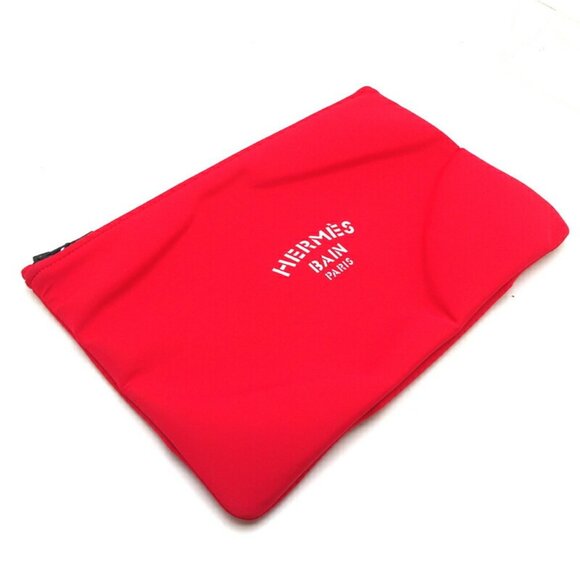 HERMES Red Pouch - Picture 3 of 7